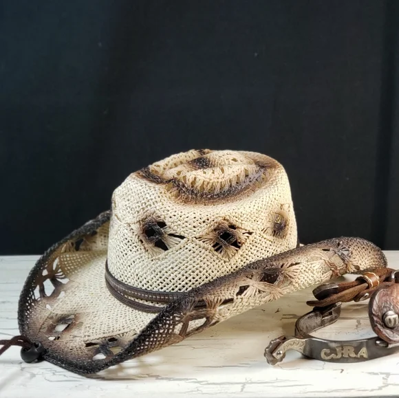 Cavenders Distressed Cowgirl Hat in Women's Medium - Picture 2 of 16